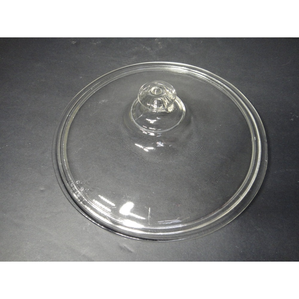 Vintage Corning Ware Pyrex Clear Glass Replacement Lid #623C 8 Inch Round VTG - Picture 2 of 6